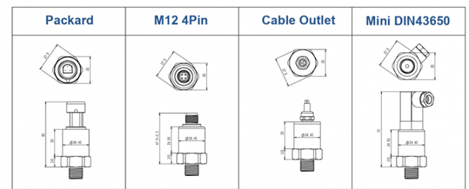 1/8NPT 5V 5-200 PSI جهاز استشعار ضغط الوقود جهاز استشعار محول للنفط الهواء الماء 1